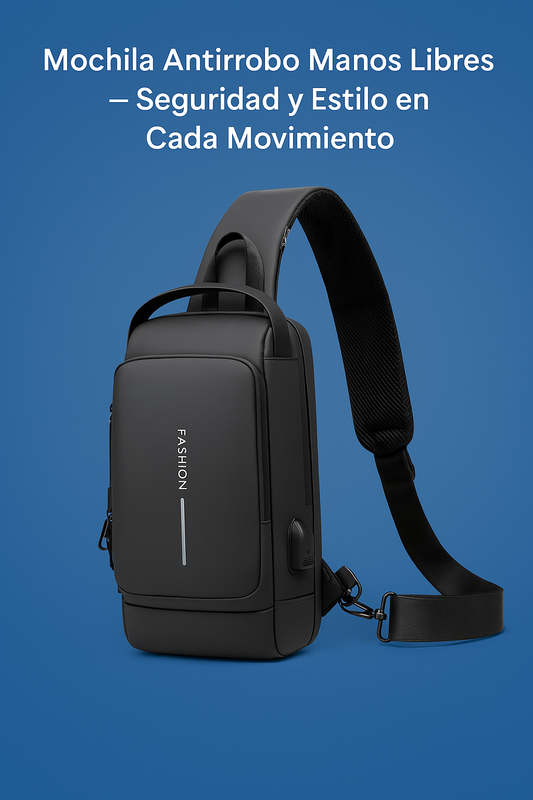 Bolso Mochila Antirrobo – Diseño Práctico y Manos Libres